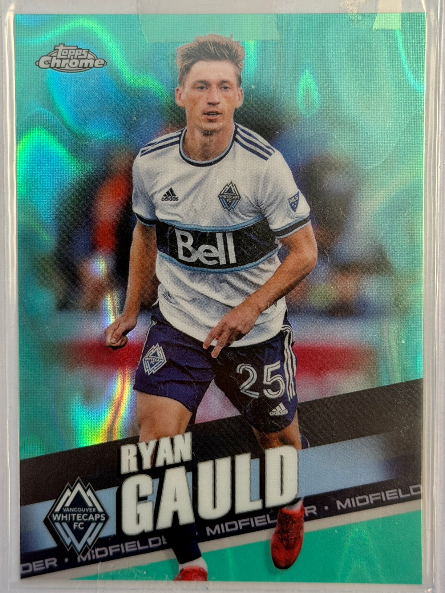 Ryan Gauld RC Topps Chrome Whitecaps FC #123 2022 - TEAL