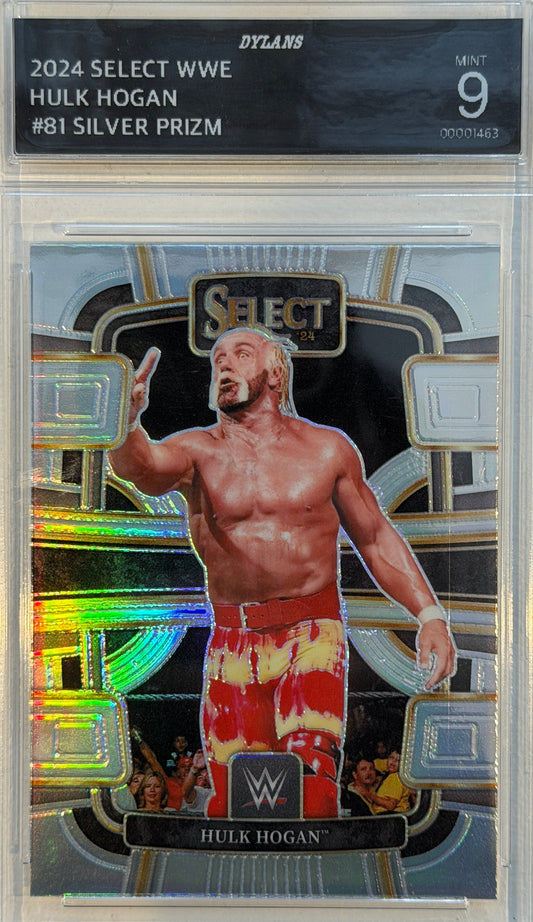 2024 Select WWE Hulk Hogan #81 Silver Prizm MINT 9