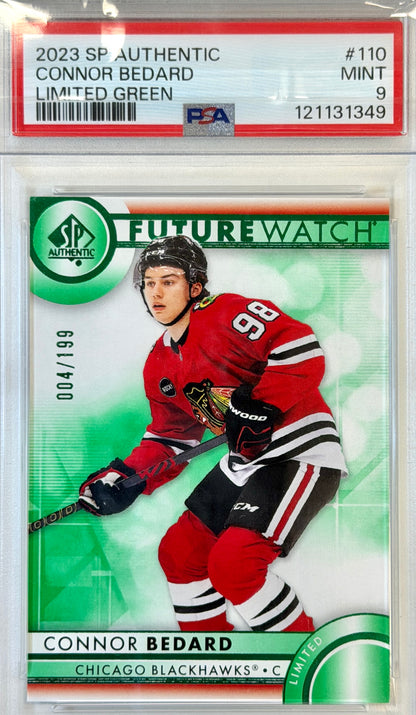 Connor Bedard Future Watch Rookie Authentic PSA 9 #110 2023-2024