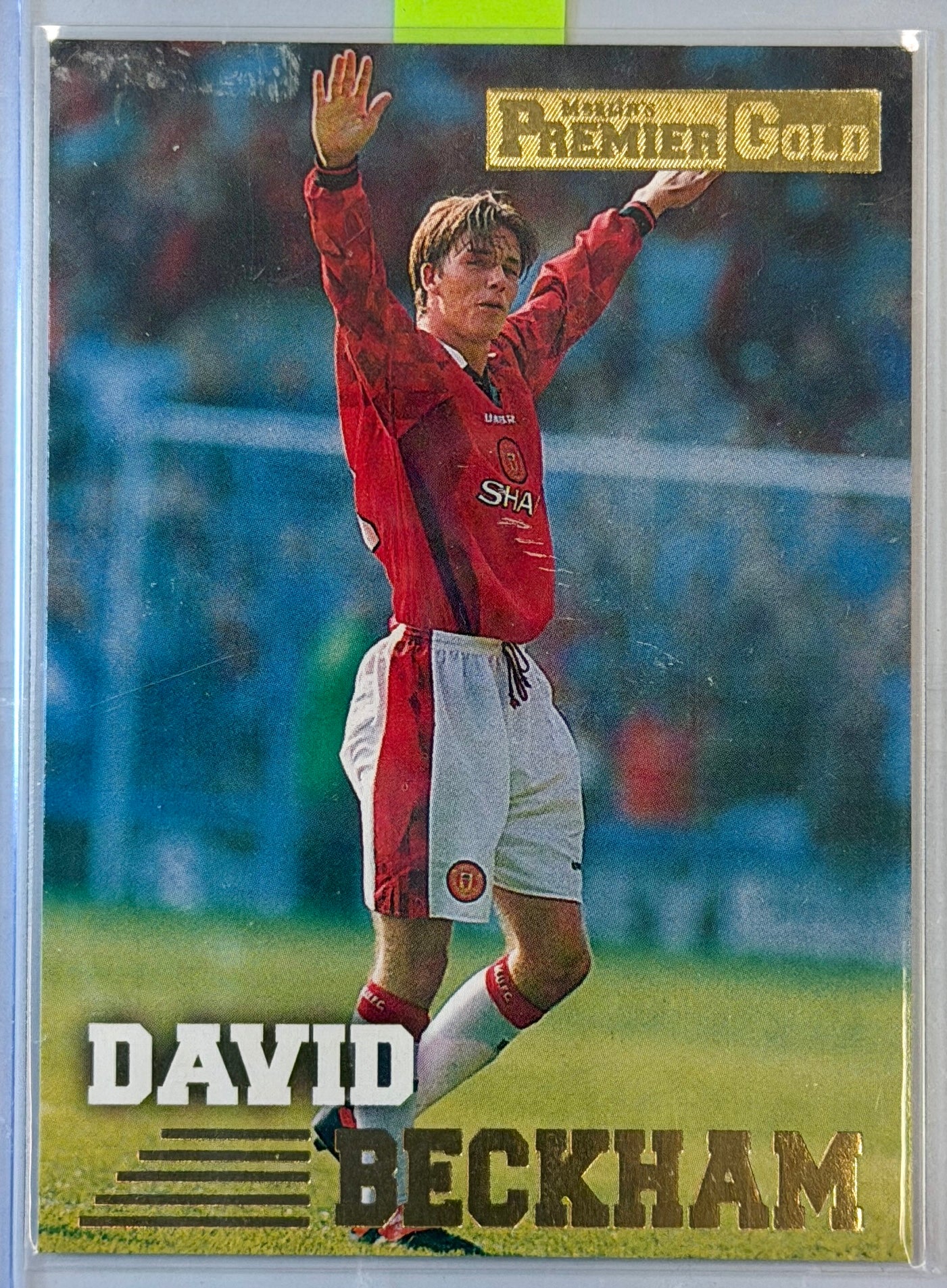 David Beckham Merlin Premier Gold Foil #092-161 1996-1997