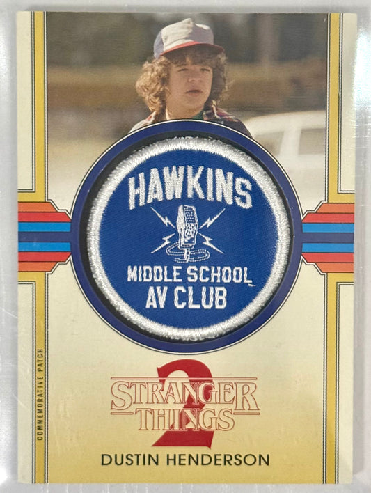 2019 Topps Stranger Things 2 #CP-DAV Dustin Henderson AV Club Patch