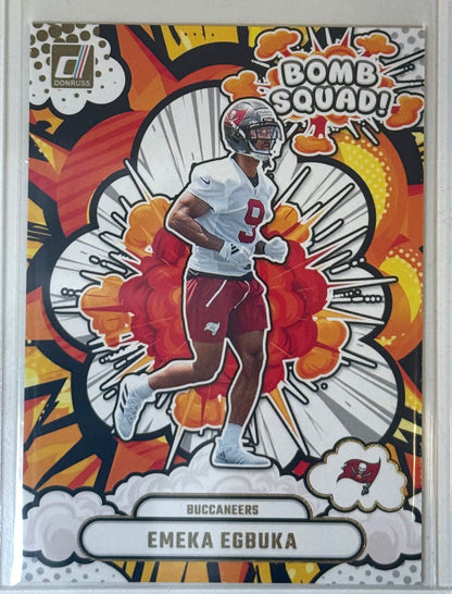 Emeka Egbuka Donruss Bomb Squad Rookie BBS-EEA 2025
