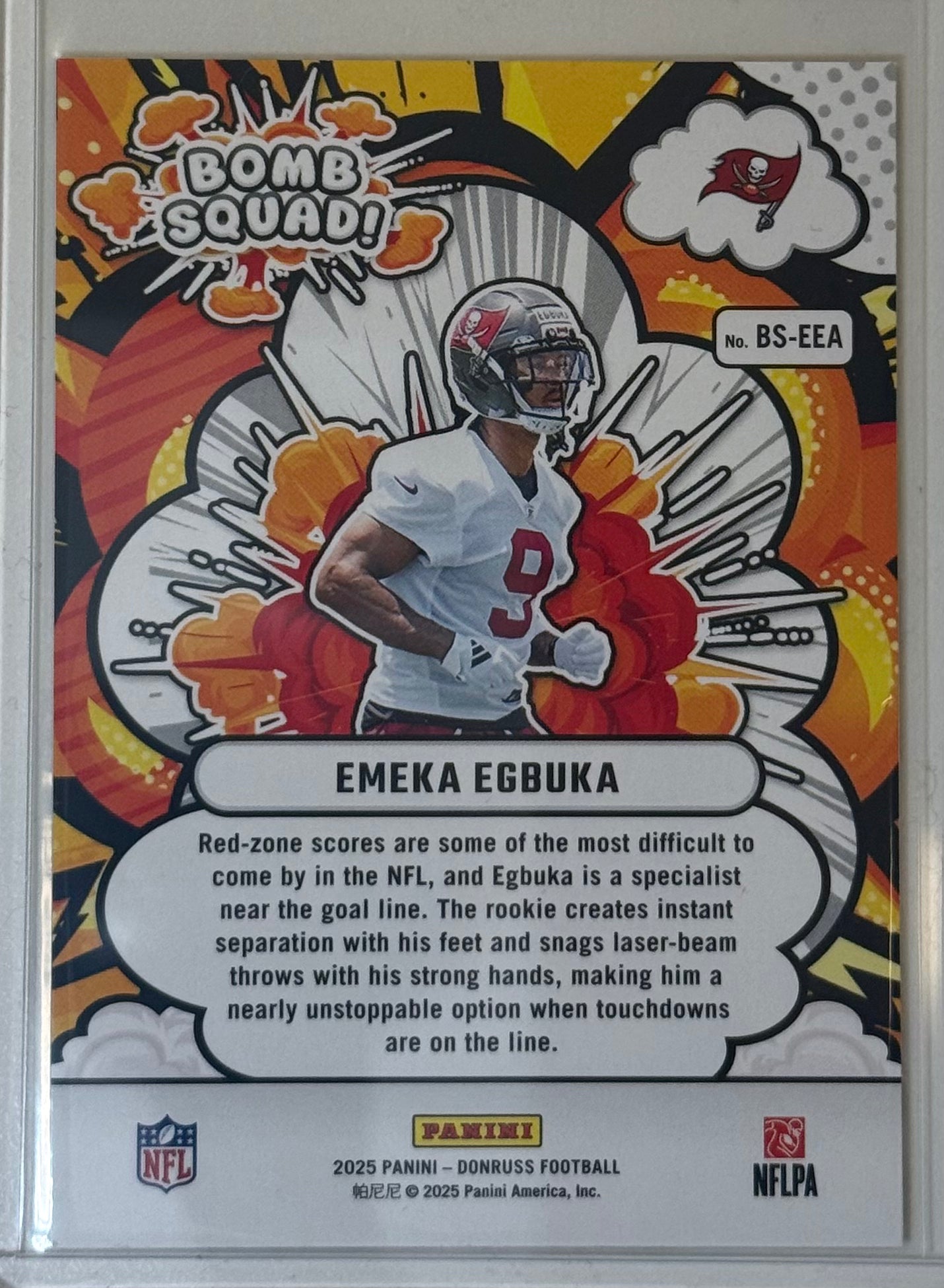 Emeka Egbuka Donruss Bomb Squad Rookie BBS-EEA 2025