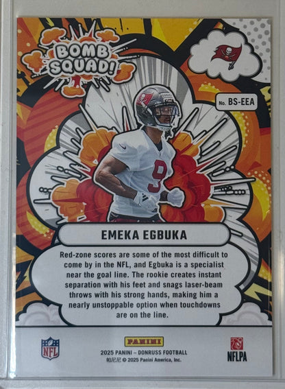 Emeka Egbuka Donruss Bomb Squad Rookie BBS-EEA 2025
