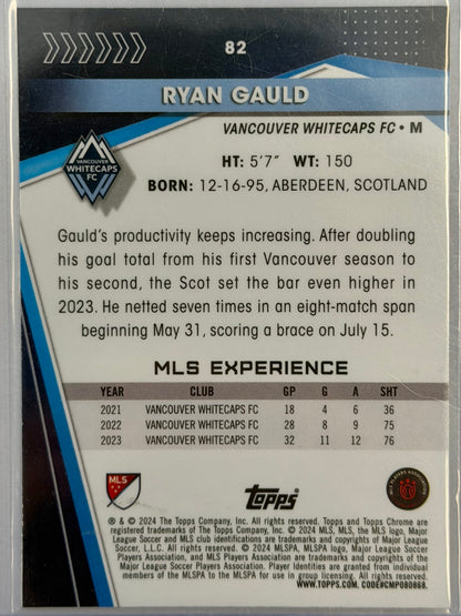 Ryan Gauld Topps Chrome Whitecaps FC #82 2024 - TEAL