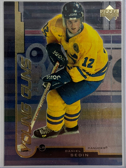 Daniel Sedin Upper Deck Young Guns Rookie #165 1999