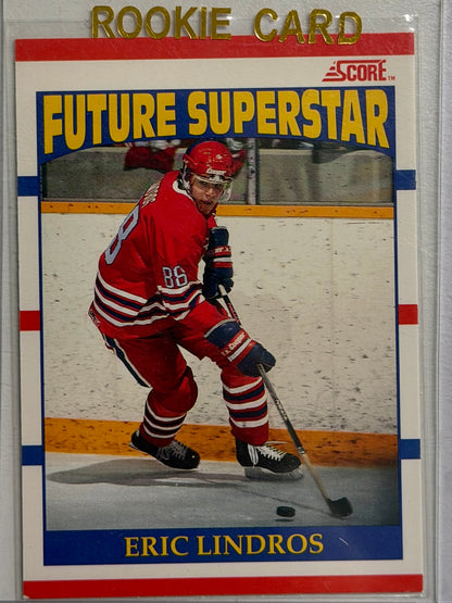 Eric Lindros Score: Future Superstars Rookie Card #440 1990