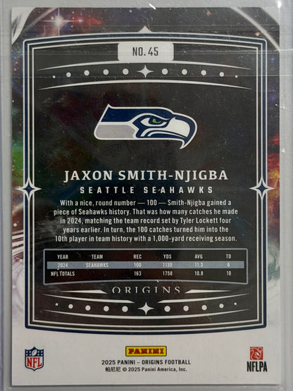 Jaxon Smith-Njigba Panini Origins #45 2025