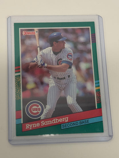 1991 Donruss Series 2 Ryne Sandberg Chicago Cubs #504 — Hall of Famer, Second Base