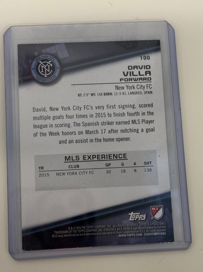 2016 Topps MLS David Villa New York City FC #100