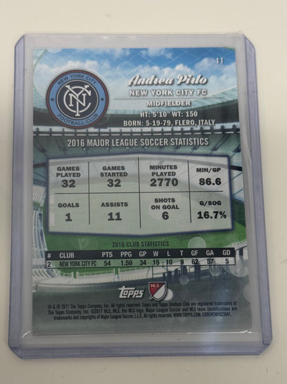 2017 Topps Stadium Club MLS Andrea Pirlo New York City FC #11