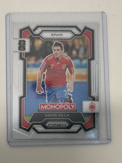 2026 Panini Monopoly Prizm FIFA World Cup 26 David Villa Spain #44