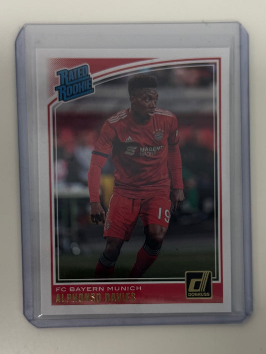 2018-19 Panini Donruss Soccer Alphonso Davies FC Bayern Munich Rated Rookie #176 RC