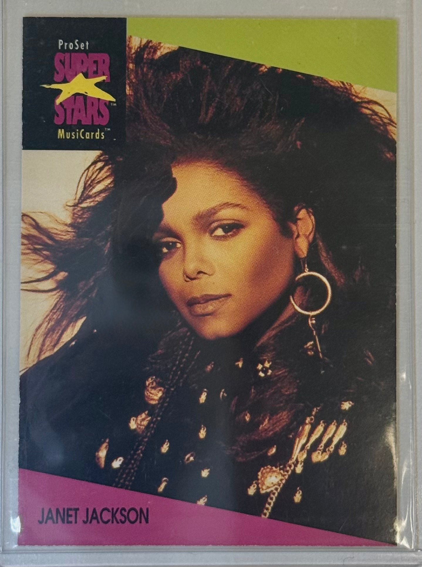 Janet Jackson Pro Set Musicard UK #56 1990