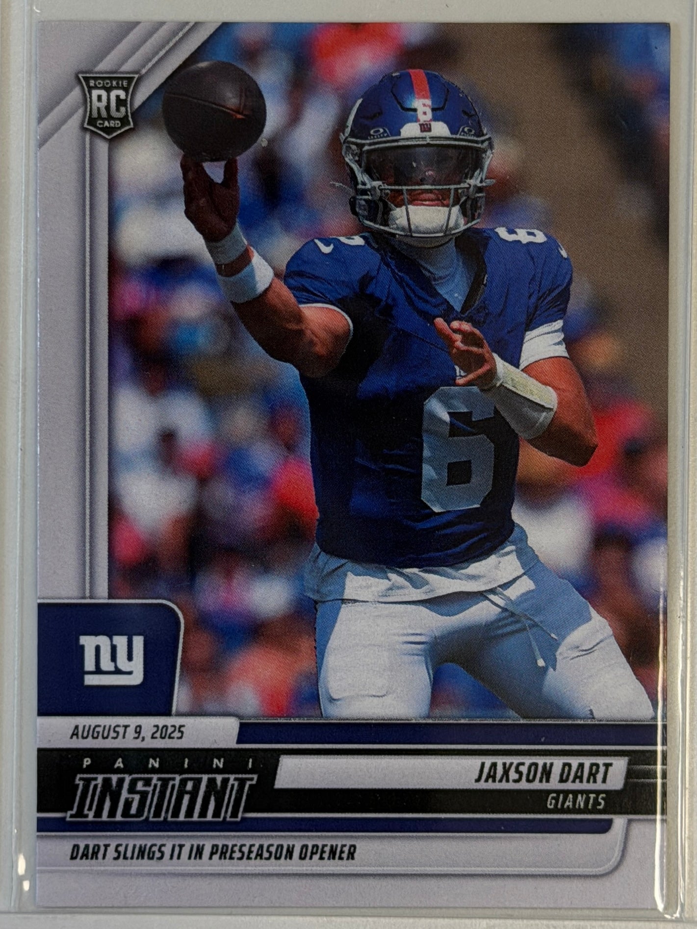 Jaxson Dart Panini Instant Debut RC #13 2025