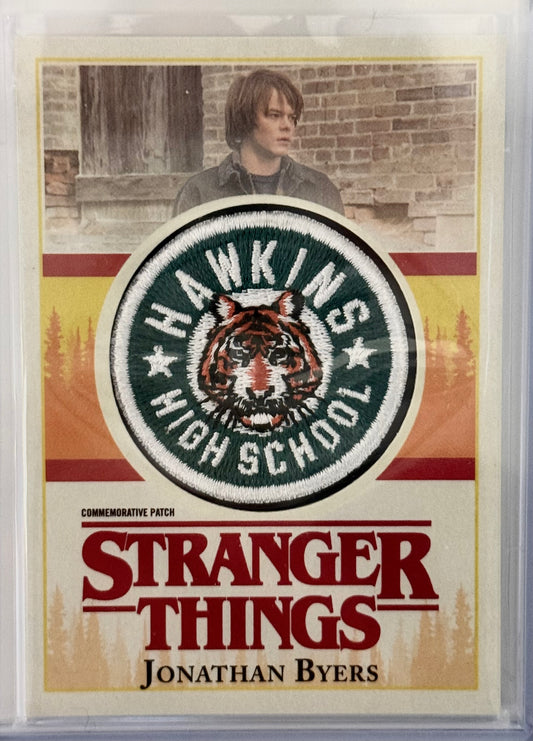 2018 Topps Stranger Things Season 1 #P-JN Jonathan Byers Hawkins Patch