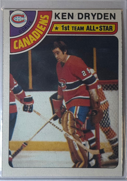 Ken Dryden Topps First Team All Star Signature Series #50 1978