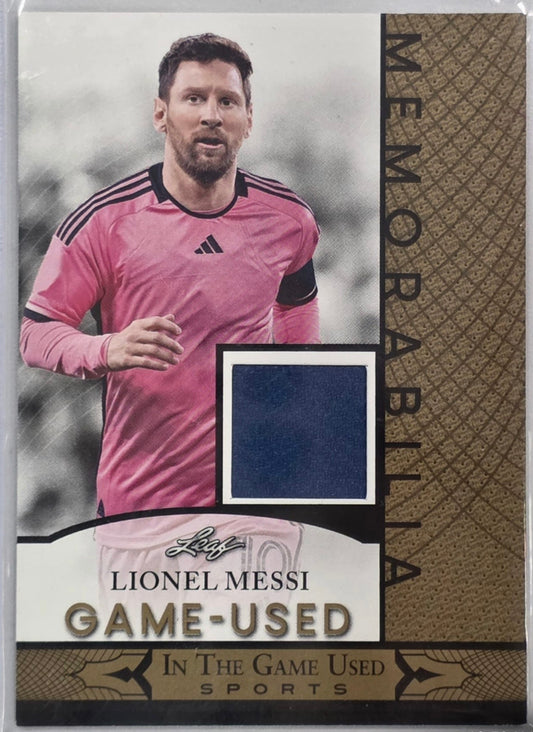 Lionel Messi Leaf In the Games Used Jersey Memorabilia GUM-88 2024