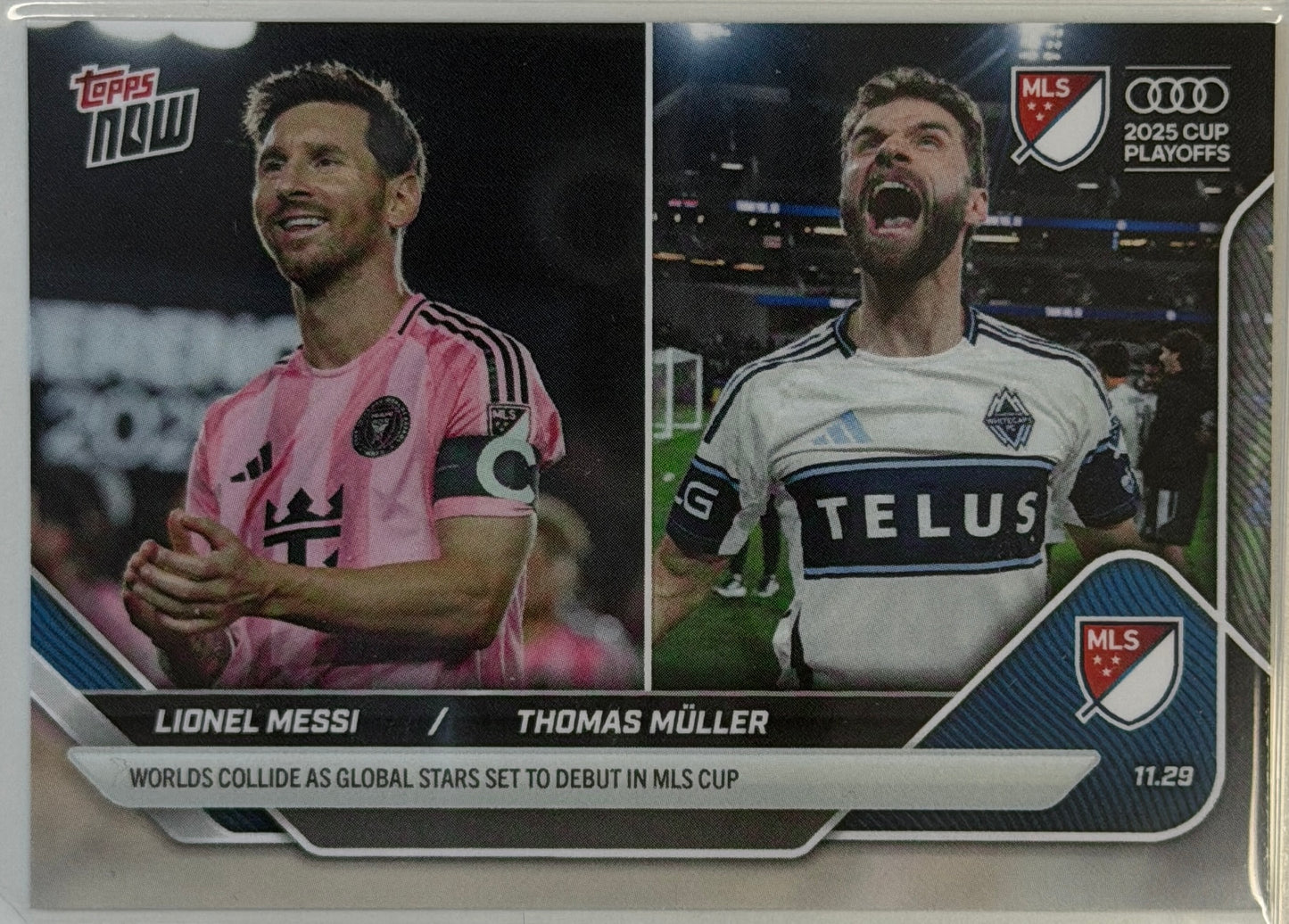 Lionel Messi / Thomas Muller Topps NOW MLS #138 2025