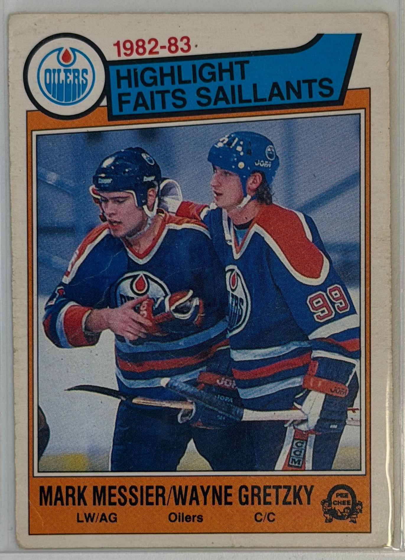 Mark Messier / Wayne Gretzky O-Pee-Chee #23 1983-1984