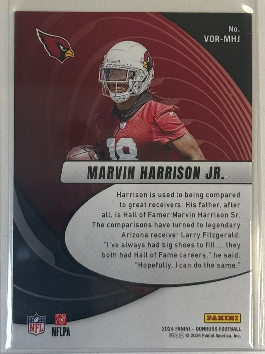 Marvin Harrison Jr. Panini Donruss Vortex Gold Foil 2024