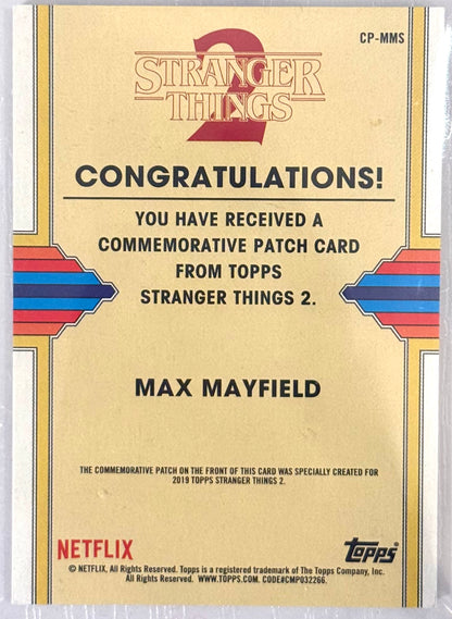 2019 Topps Stranger Things 2 #CP-MMS Max Mayfield Snow Ball '84 Patch
