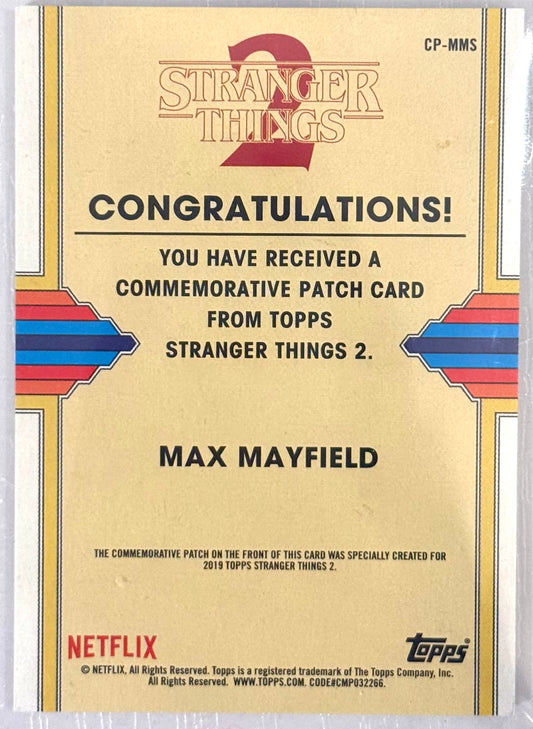 2019 Topps Stranger Things 2 #CP-MMS Max Mayfield Snow Ball '84 Patch