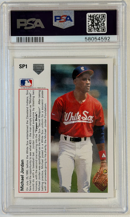 Michael Jordan Upper Deck Rookie Baseball PSA 9 SP1 1991