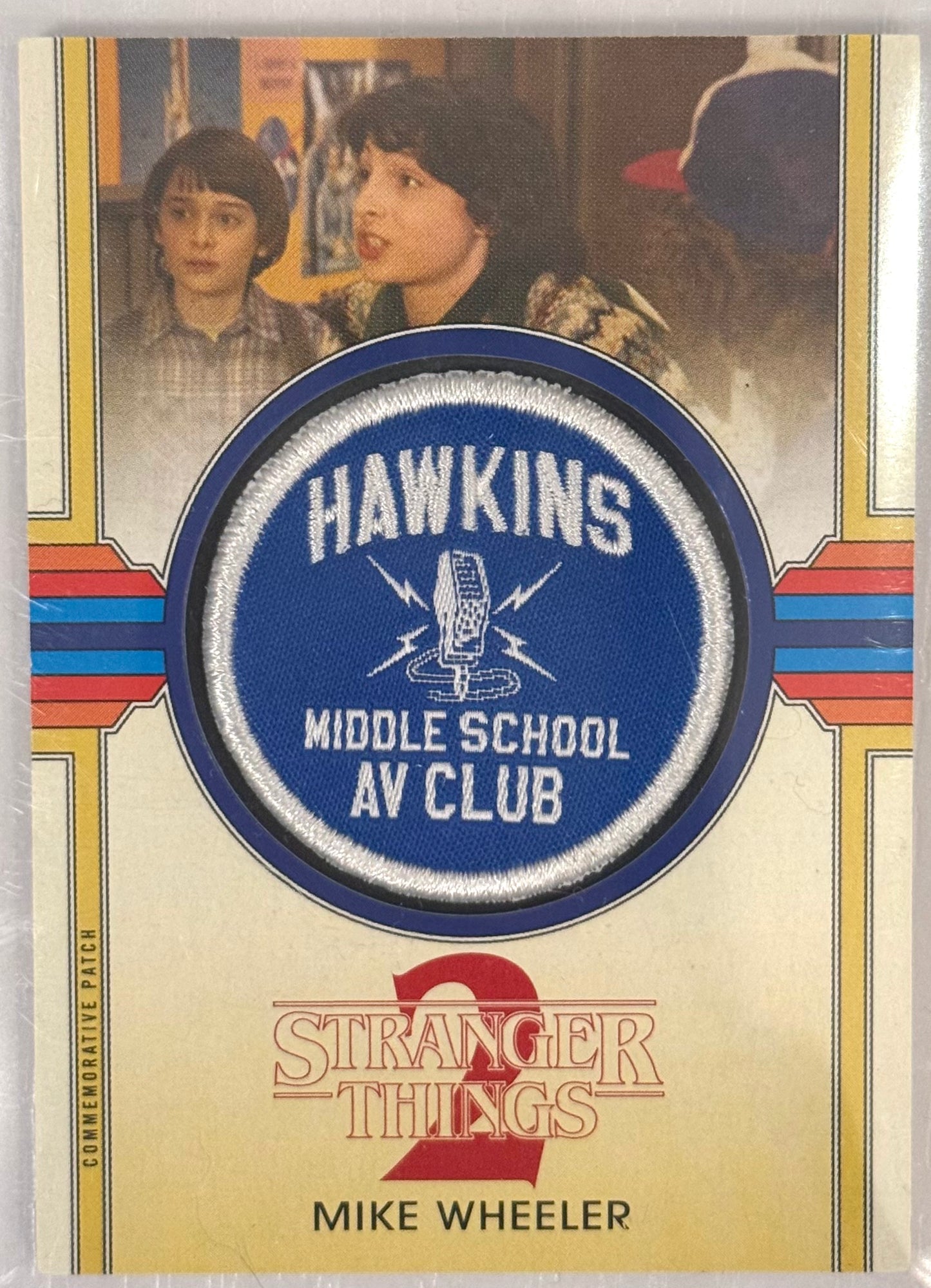 2019 Topps Stranger Things 2 #CP-MAV Mike Wheeler AV Club Patch