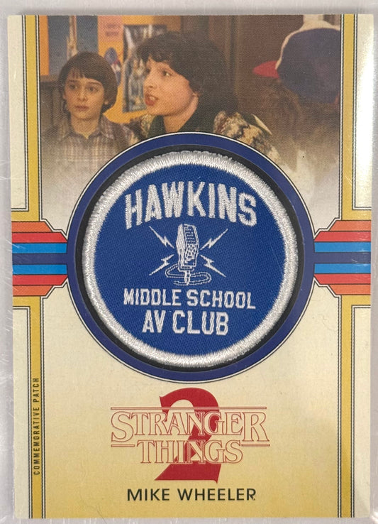 2019 Topps Stranger Things 2 #CP-MAV Mike Wheeler AV Club Patch