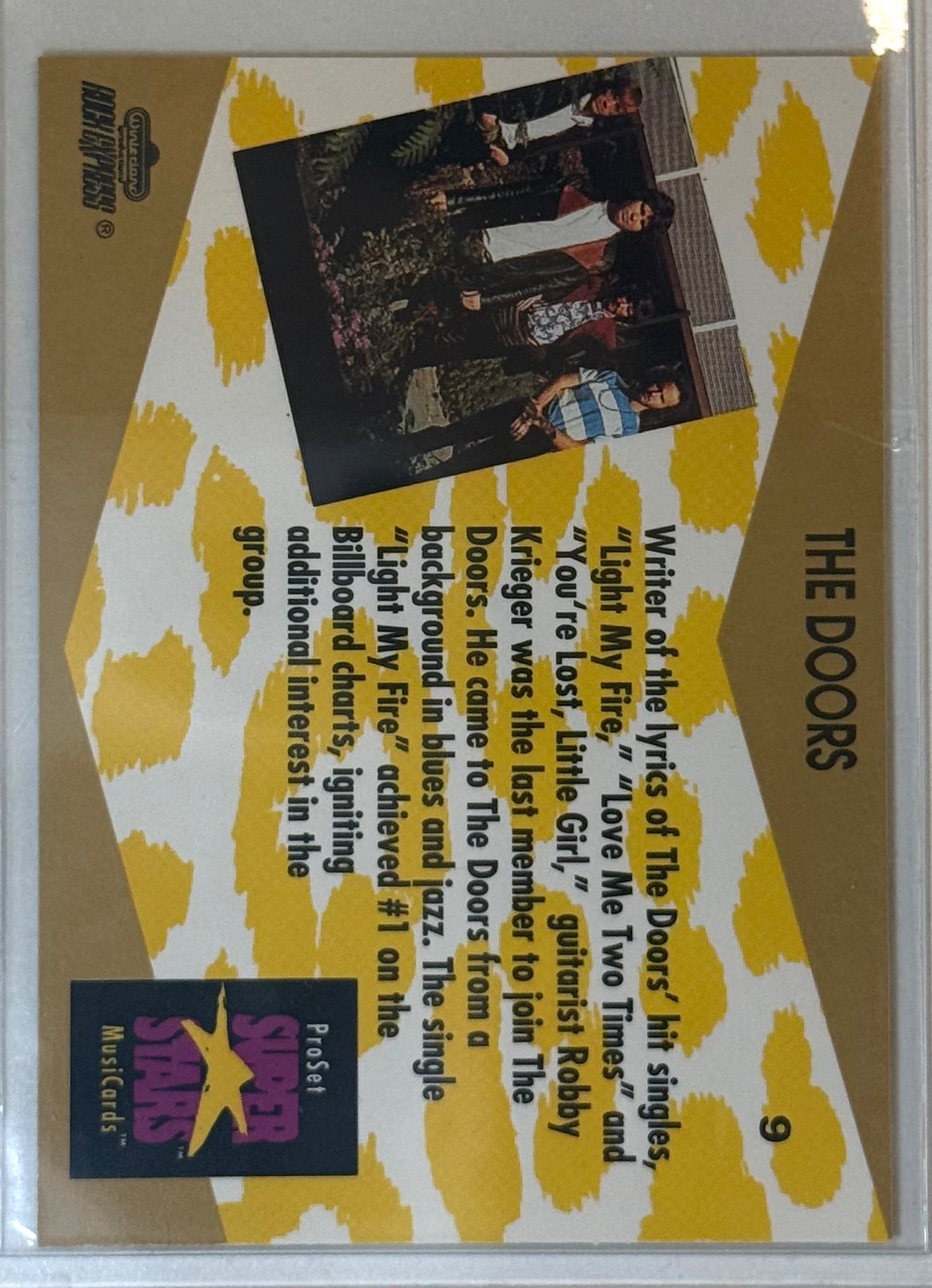 The Doors 9 Pro Set Superstars Musicards #9 1991