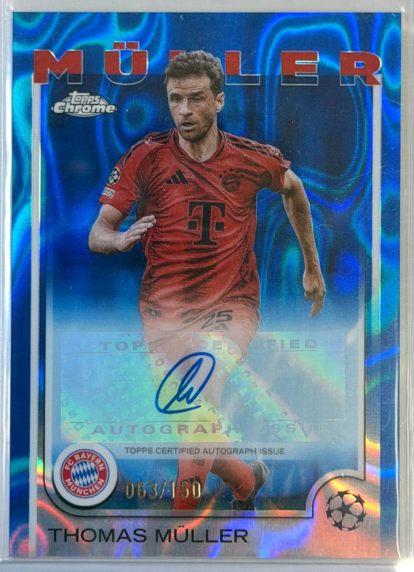 Thomas Muller Topps Chrome Autographed CA-TM 2024-2025