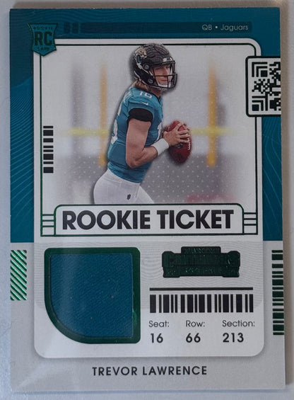 Trevor Lawrence Panini Contenders Rookie Ticket RTS-TRL 2021
