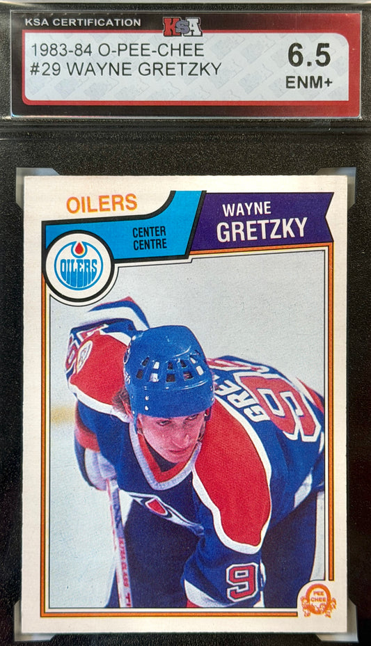 Wayne Gretzky OPC Graded KSA ENM 6.5 #29 1983-84
