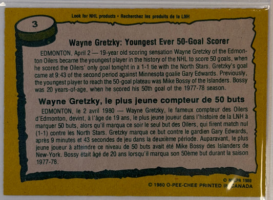 Wayne Gretzky O-Pee-Chee #3 1979-80