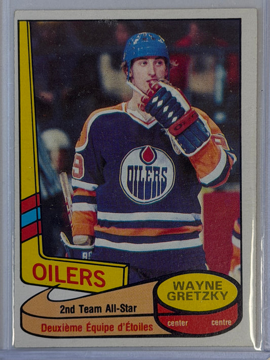 Wayne Gretzky O-Pee-Chee Oilers All-Star #87 1980-81